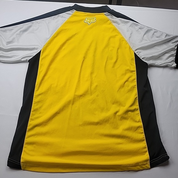Fox Racing Vintage 90's Y2K Yellow Racing Jersey Men's XL - Picture 7 of 11